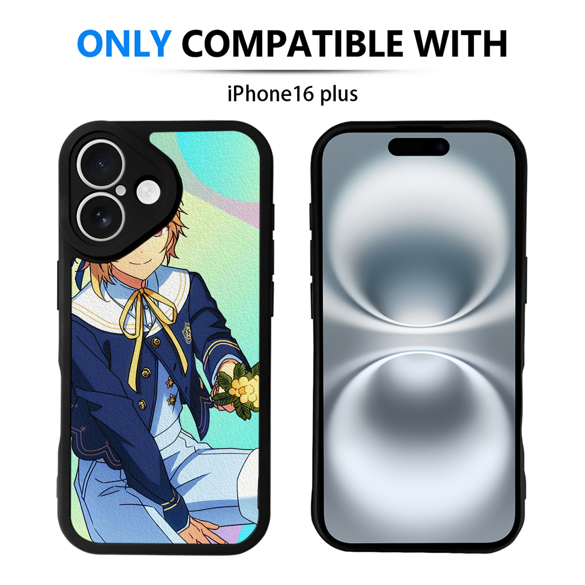 （画像用） あんさんぶるスターズ! Ensemble Stars 【iPhone 16シリーズ対応】シリコンスマホケース（レザー調） 材質：シリコン